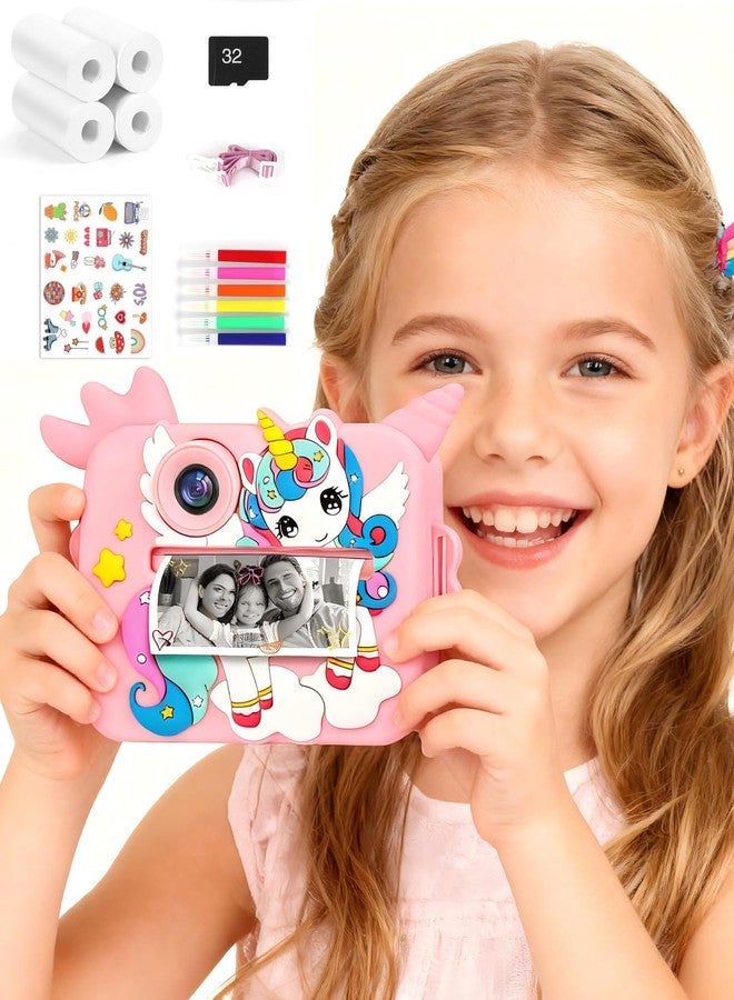 OTJ Kids Camera Instant Print for Girls Boys - Selfie Toddler Digital Toy Camera Gift Set, Christmas Birthday Gifts for 3 4 5 6 7 8 9 10 Years Old Kids - Image 1